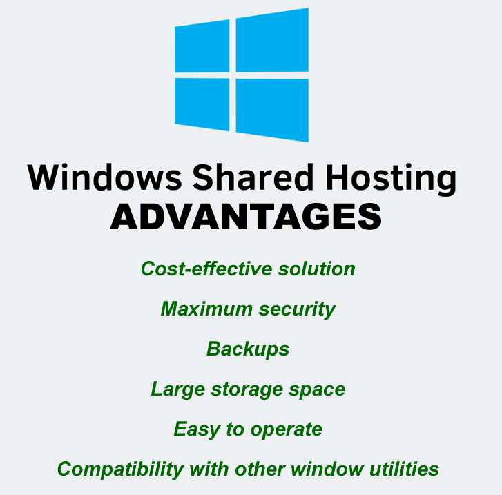 Windows Shared Hosting Benefits